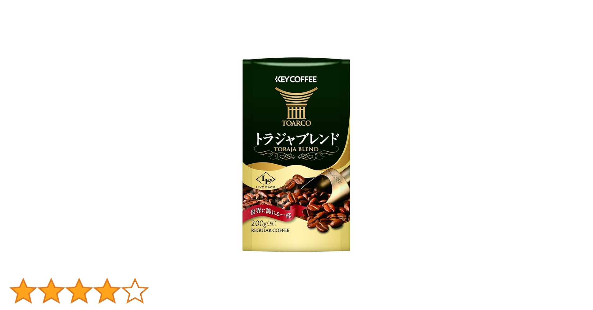 Amazon.co.jp: キーコーヒー LP トラジャブレンド 200g (豆